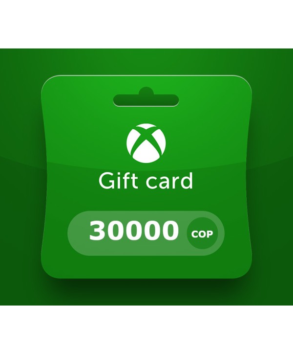 XBOX Live COP 30000 Prepaid Card CO Xbox 360 Key OTHER